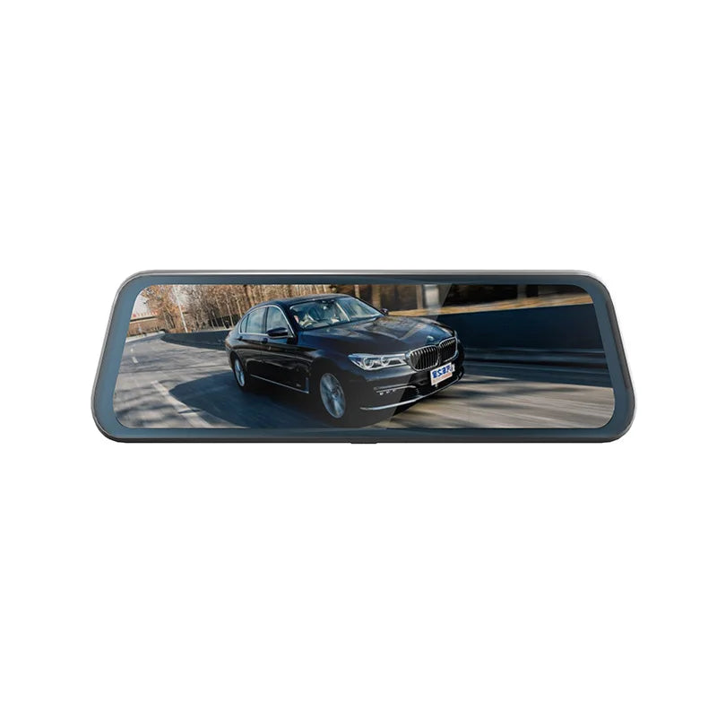 Experience Ultimate Safety with Our 3 Channel HD 1080P Touch Screen Dash Cam Car Mirror - Featuring Front, Inside, and Rear Cameras with 170° Wide Angle!